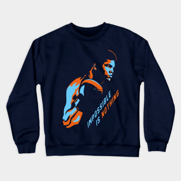 Impossible is Nothing - Muhammad Ali Tribute Crewneck Sweatshirt by AllriotOutlet